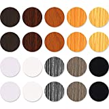 540 Pieces Screw Hole Covers Stickers 10 Sheets PVC Screw Cover Caps Stickers Adhesive Furniture Screw Stickers in 10 Colors Waterproof Wood Textured Hole Stickers for Wall Cabinets Desk Screws