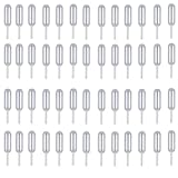 Dessert Pipettes 4ml, 60PCS Plastic Squeeze Transfer Pipettes Dropper Liquid Injector for Cupcake Strawberries (White)