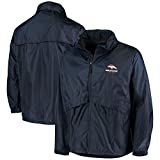 Dunbrooke Men's Navy Denver Broncos Circle Sportsman Waterproof Packable Full-Zip Jacket