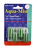 Penn-Plax AS6Q 4-Pack Aqua Mist Air Stone Cylinder Aerator for Fish Tank | Easy to Install to Your Pump | Aerates Your Tank, 7/16" Single 4-Pack