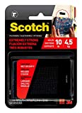 Scotch Extreme Interlocking Fasteners, 1 in x 3 in, 2 Sets, Black, Holds up to 10 lbs (1 set holds 2 lbs)