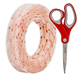 3M Dual Lock Reclosable Fastener 250 Clear, 1 in x 10 Ft with Bonus Scotch 1428 Multi Purpose Scissors