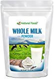 Powdered Whole Milk - Shelf Stable Dry Milk Powder - Dried For Emergency Long Term Food Storage - Great For Cooking, Baking, Cereal, Coffee, & Tea - Non GMO & Gluten Free - 1 lb