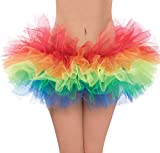 Amscan 843333 Rainbow Ballet Tutu, Adult Standard Size, 1 Piece