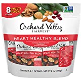 Orchard Valley Harvest Heart Healthy Blend, 1 Ounce Bags (Pack of 8), Almonds, Cranberries, Walnuts, and Chickpeas, Gluten Free, Non-GMO, No Artificial Ingredients