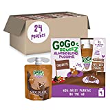 GoGo squeeZ AlmondBlend Pudding, Chocolate, 3 oz. (24 Pouches) - Non-Dairy Almond Pudding Kids Snacks - Pantry Friendly Snack - No Preservatives - Gluten Free Snacks for Kids