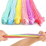 ZaxiDeel 2022 Upgraded Sensory String 6 Pack, Colorful Fidget Toys Anxiety Squeeze Noodles Good for Kids and Adults with ADD, ADHD, OCD or Autism