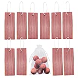 Gilaree 20PCS Cedar Blocks for Clothes Storage, 100% Nature Aromatic Red Ceder Wood Planks Boards Hanger and Chips Bag Freshener Protection for Closet wardrobes Boxes Bins and Drawers