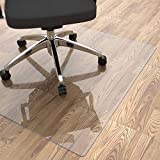 Yecaye Office Chair Mat for Hardwood Floor, 48"36" Clear Office Floor Mat, Computer&Desk Chair Mat, PVC Heavy Duty Floor Protector Chair Mats for Rolling Chairs, Can't be Used on Carpet