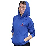BlocWave EMF Protection Hoodie Mens (Royal Blue, Large 40" Chest)