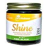 OraWellness Shine Remineralizing Tooth Powder, Natural Teeth Whitening Powder, Tooth Stain Remover, Polisher, Toothpaste Powder with Xylitol and Kaolin Clay, Fresh Mint