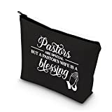 BDPWSS Pastor Wife Appreciation Gift Pastor’s Wife Gift Religious Gift Pastors Are Special But a Pastors Wife Is a Blessing Christian Cosmetic Bag For Minister's Wife (Pastor wife blessing bl)