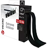 VELCRO Brand Extreme Outdoor Mounting Tape | 20Ft x 1 in, Holds 15 lbs | Strong Heavy Duty Stick on Adhesive | Mount on Brick, Concrete for Hanging, 30702