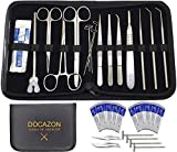 DOCAZON Complete Dissection Set (26 pc) - The All You Need Dissecting Kit from Tools of Medicine for Students in Biology, Anatomy, Laboratory, Surgery, Veterinary, Dental, Nursing, and Medical School