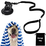 WEYA Dog Bathing Tether with Heavy Suction Cup, Dog Grooming Tub Restraint Soft Nylon Leash with Adjustable Collar for Pet Dog Cat Shower and Grooming