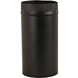 UNITED STATES HDW Stove Pipe, Black, 24-Ga, 8 x 24-in.