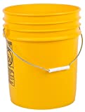 Hudson Exchange Premium 5 Gallon Bucket, HDPE, Yellow