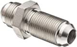 Brennan 2700-04-04, Steel JIC Tube Fitting, 04MJ-04MJ Bulkhead, 1/4" Tube OD, Male