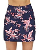 Stylezone Women’s Skorts Pleated Cute Skirts Sports Shorts with Pocket for Running Tennis Golf Workout Leaves XL