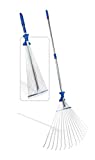 Camco Telescopic Collapsible Rake - Expands to 60" Long with 22" Width Rake | Folds to 30" x 8 " for Easy Storage | Great for Camping, Gardening, or Lawn Maintenance - ( 42171)