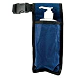 NRG Massage Holster - Single Massage Oil, Lotion and Cream Bottle Holster - Holds up to an 8 Ounce Bottle - 50 Inch Long Adjustable Belt - Durable Nylon Fabric - Washable - Color: Navy