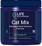 Life Extension Cat Mix  For Heart, Kidney & Pancreatic Function + Gut Health with Vitamins & Essential Nutrients - Formula For Kitty - Gluten-Free, Non-GMO  Net Wt.100 Grams (85 Servings)