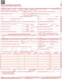 CMS 1500 Claim Forms "ICD-10" HCFA (Version 02/12) - Health Insurance, Laser Cut Sheet - 2500 Sheets