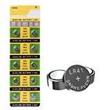 Cotchear 10pcs AG3 LR41 Button Batteries 1.55V Coin Battery L736 384 SR41SW CX41 Alkaline Cell Battery for Watch Toys Clock