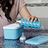 Reusable Breastmilk Freezer Storage Container The Milkstache by Ceres Chill, 1/3 Ounce Cubes fit Any Baby Bottle, Freezing Pumped Milk has Never Been Easier, Replaces Disposable Bags (Ocean)