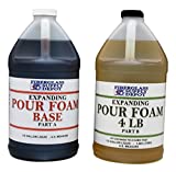 4 Lb. Density Expanding Pour Foam, 2 Part Polyurethane Closed Cell Liquid Foam for Boat and Dock Flotation, Soundproofing, Filling Voids, and Insulation (1 Gallon Kit)