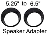 JSP Speaker Adapters Rings 5.25" to 6.5" Compatible with Harley Batwing FLHX FLHT Fairings 96-13