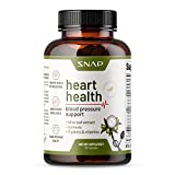 Heart Health Blood Pressure Supplement - Herbs to Lower Blood Pressure Naturally, Support Healthy Blood Circulation & Reduce Hypertension - Olive Leaf Extract, Turmeric & Other Vitamins - 90 Capsules