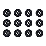 ButtonMode Suspender Brace Pant Buttons Set Includes 1-Dozen Pants Buttons Measuring 17mm (slightly more than 5/8 Inch), Blue Navy, 12-Buttons
