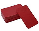 Penta Angel 100 Pcs Mini Paper Blank Gift Notes Cards DIY Craft Small Word Business Message Cards (Red)