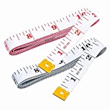 4 Pack Soft Measuring Tape,Tape Measure Double Scale (60inch/150cm) for Sewing Tailor Cloth,Weight Loss Medical Body Measurement