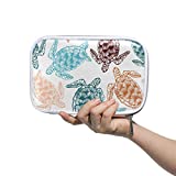 A Seed Large Pencil Holder Bag Case Pouch Turtle Tortoise Ocean Sea with Compartment Zipper