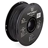 HATCHBOX ABS 3D Printer Filament, Dimensional Accuracy +/- 0.03 mm, 1 kg Spool, 1.75 mm, Black
