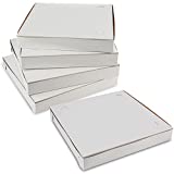 12" Length x 12" Width x 1 7/8" Depth Lock Corner Clay Coated"Thin" Clay Coated White Pizza Box by MT Products (10 Pieces)