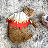 Anime Pet Costume Kamado Nezuko Cosplay Kimono Bathrobe Puppy Cat Small Dog Animal Cape Cloak Suit (Rengoku Kyoujurou, Small)