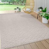 JONATHAN Y Ararat High-Low Pile Moroccan Diamond Modern Indoor/Outdoor Beige 8 ft. x 10 ft. Area Rug Bohemian, Casual, EasyCleaning,HighTraffic,LivingRoom,Backyard, Non Shedding (SBH105A-8)