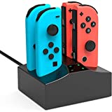 YCCSKY Charger Charging Station for Nintendo Switch, 4 in 1 Switch Joycon Controller Charger Charging Dock Stand with Type C Charging Cable
