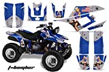 AMR Racing ATV Graphics kit Sticker Decal Compatible with Yamaha Warrior 350 All Years - T-Bomber Blue