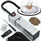 Gramercy Kitchen Company Cocktail Smoker - Includes Wood Chips - Smoking Gun | Smoke Meat, Drink & Food Indoor Infuser | Ultimate Sous Vide Foodie Accessories Gift