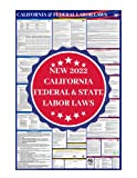 2022 California State and Federal Combo Complete All-in-One Labor Law Poster - OSHA Compliant - New 2022 Updates - 26"x39" Waterproof UV Coated
