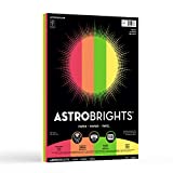 Astrobrights Color Paper, 8.5" x 11", 32 lb/120 gsm, "Bright" 4-Color Assortment, 100 Sheets (98878-01)