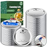 Canning Lids, 120Pcs Thickened Regular Mouth Canning Lids, 2.75in canning lids regular for Ball, Kerr Jars, Leakproof Seal canning jar lids, Rustproof Split Type Mental lids for canning jars regular