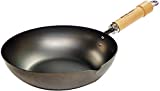 (Riverlight) River Light Iron Frying Pan, Kyoku, Japan, 11.0 inches (28 cm), Induction Compatible, Wok, Made in Japan