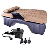 Car Air Mattress for Backseat HIRALIY Inflatable Car Mattress Portable Travel Camping Mattress Sleep Bed for Truck Road Trip Blow Up Mattress with 2 Air Pillow Electric Air Pump