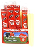Wisconsin Cheese Company's | Wisconsin 1oz. Sharp Cheddar Cheese Snack Sticks | 24 count package | Refrigeration Required | Bulk Food Item | Cheese Snacks