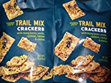 Trader Joe's Trail Mix Crackers with Mung Beans, Seeds, Cashews, Raisins & Cheese - Great Snack - Perfect Texture! (2 Pack) 4.5oz Each
